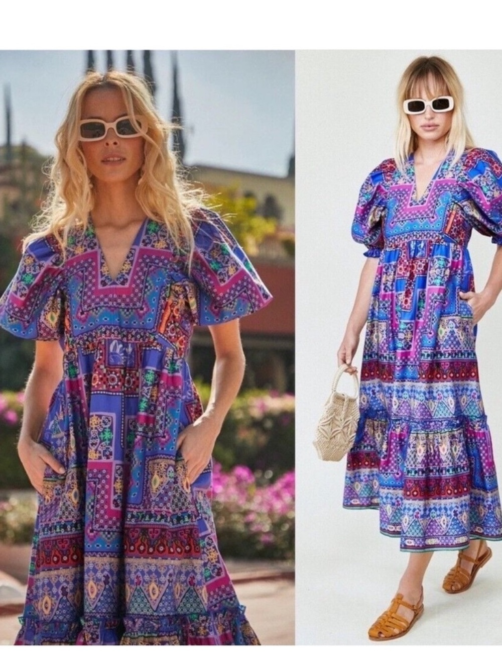 HUNTER BELL Palmer Maxi Dress Sz Small